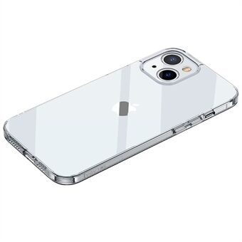 SULADA Crystal Series för iPhone 14  PC+TPU Transparent oberoende metallknappdesign Telefonfodral Shell