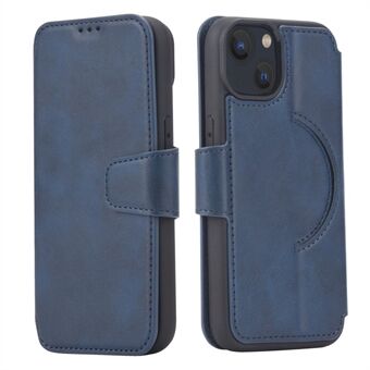 För iPhone 14  magnetiskt telefonfodral PU-läder plånboksställ Skyddande telefonfodral Kompatibel med Stand -laddning