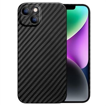 X-LEVEL Nano Kevlar Series Carbon Fiber Telefonfodral för iPhone 14, Aramid Fiber Ultra Slim Cover Kompatibel med MagSafe