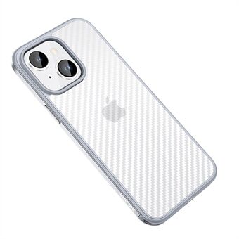 SULADA för iPhone 14 Carbon Fiber Texture Dropsäkert telefonfodral med metallram mobiltelefonskal