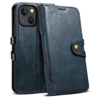 SUTENI Q03-serien för iPhone 14 PU Läderfodral Stand plånbok Skyddstelefonskydd med tryckknappsstängning
