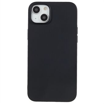 Mjukt TPU-telefonfodral för iPhone 14/13, matt finish Anti- Scratch mobiltelefon bakstycke - svart