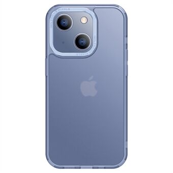 X-LEVEL Matte telefonfodral för iPhone 14, TPU+PC Airbag Anti-droppskydd med metalllinsram