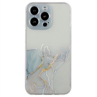 Embossing Marble Pattern Case för iPhone 14 Pro , droppsäkert Anti- Scratch TPU Lätt telefonskal