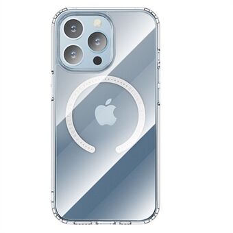 ROCK First Series telefonfodral för iPhone 14 Pro  Magnetisk laddning Transparent Anti-fall telefon bakstycke
