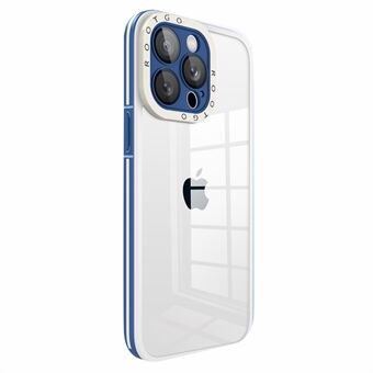 För iPhone 14 Pro  Stötsäkert fodral Anti-drop PC+TPU telefonskydd med glaslinsskydd