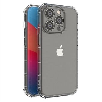 För iPhone 14 Pro  Anti-fall Transparent telefonfodral Luftkudde Hörn Mjuk TPU Skyddande bakskal