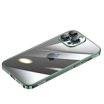 SULADA JINGJIA-serien för iPhone 14 Pro Härdat glas Helt kameralinsskydd Elektroplätering Telefonfodral Hårt PC Anti-gulning bakstycke