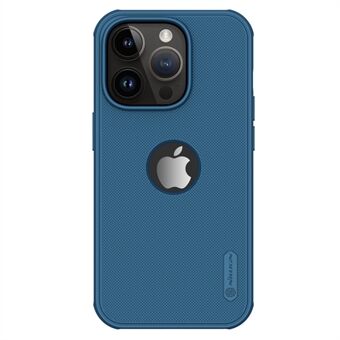 NILLKIN Super Frosted Shield Pro Protective Phone Case för iPhone 14 Pro, Hård PC Matt Anti-drop Phone Cover (ihålig design för logotyp)