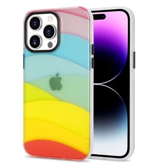För iPhone 14 Pro IML Unfading Colorful Pattern PC + TPU-fodral Anti-dropp skyddande telefonskal