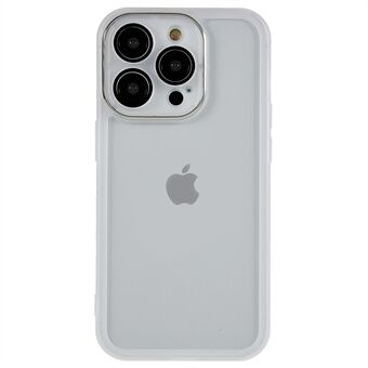 För iPhone 14 Pro Avtagbar galvanisering kameraram Telefonfodral Mjuk TPU stötdämpande baksida