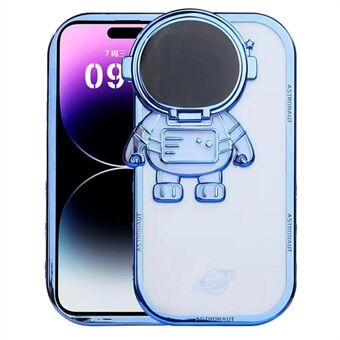 För iPhone 14 Pro Anti- Scratch Shockproof Case Spaceman Design TPU telefonfodral med kameralinsskydd