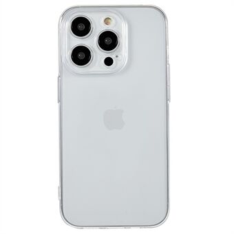 För iPhone 14 Pro Precise Lens Cutout Bakstycke Ultratunnt mjukt TPU Transparent telefonfodral