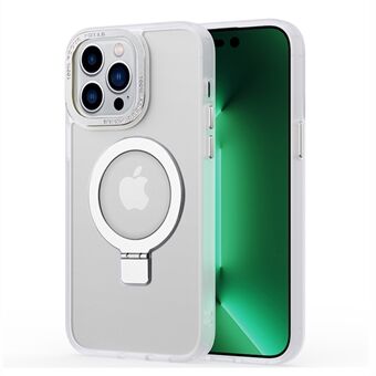 För iPhone 14 Pro Magnetic Case Kickstand TPU+PC Matte Telefonskal Kompatibel med MagSafe