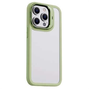 X-Level för iPhone 14 Pro PC+TPU Matt telefonfodral Aluminiumlegering Osynligt Kickstand Cover