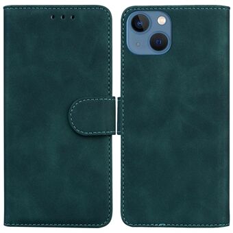 För iPhone 14 Plus  PU-läder plånboksfodral Stand Funktion magnetiskt lås Stötsäkert foliotelefonfodral