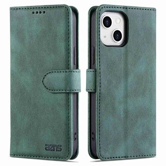 AZNS för iPhone 14 Plus  Anti-fall PU-läder plånboksfodral Scratch Stand Fullt skydd Telefonskydd