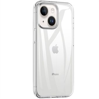 Anti-fingeravtryck telefonfodral för iPhone 14 Plus , kristallklart mjukt TPU droppsäkert skyddsfodral