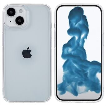 För iPhone 14 Plus  1,0 mm mjuk TPU + hård akryl Hybridfodral Drop-beständigt genomskinligt mobiltelefonskal