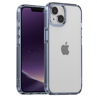 För iPhone 14 Plus Kristallklart mobiltelefonfodral TPU+akryl Välskyddat bakstycke