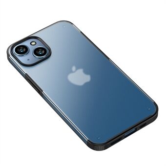 För iPhone 14 Plus Crystal-Shield Series Anti-fall telefonfodral Anti-fingeravtryck Skyddande mobiltelefonskal