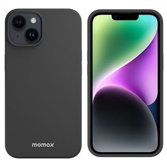 MOMAX för iPhone 14 Plus Stötsäkert telefonfodral Silikon mobiltelefonskal kompatibelt med trådlös laddning