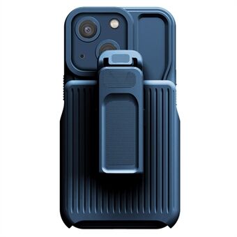 Explorer-serien avtagbar ryggklämma Kickstand telefonfodral för iPhone 14 Plus, hård PC + TPU Stötsäkert Hybrid Cover
