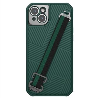 NILLKIN Magnetic Phone Case för iPhone 14 Plus Kompatibel med MagSafe, grepprem Design Hård PC Mjuk TPU Hybrid Skyddsskydd