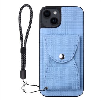 VILI TH Pouch Series för iPhone 14 Plus PC+TPU+PU Lädertelefonfodral Avtagbart magnetiskt plånboksfodral