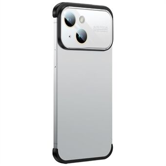 No-Back Slim Bumper Case för iPhone 14 Plus Stötsäkert TPU + Akryl Lens Cover Telefonfodral