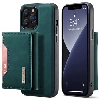 DG.MING M2-serien för iPhone 14 Pro Max  magnetisk absorption Slitstarkt skyddande telefonfodral med avtagbar plånbok/stativ