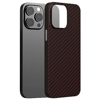 AZEADA Kevlar Series Telefonfodral för iPhone 14 Pro Max , Ultra Slim Carbon Fiber Texture Hård PC Skyddsbaksida