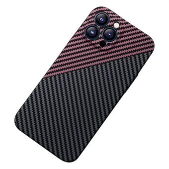 För iPhone 14 Pro Max  Carbon Fiber Texture Matt telefonfodral Lätt Smal, stötsäker baksida