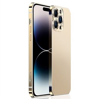 IM-CHEN Slim Case för iPhone 14 Pro Max Stötsäkert telefonfodral Anti-Drop PC baksida Rostfritt stål ram Telefonskydd