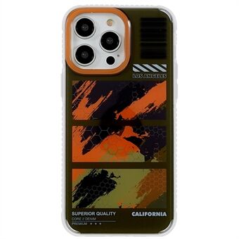 MUTURAL Camouflage Series för iPhone 14 Pro Max Creative Pattern Skyddsfodral PC+TPU Anti- Scratch bakstycke