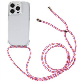 Klart telefonfodral för iPhone 14 Pro Max, TPU+akryl Anti-drop telefonfodral med linne