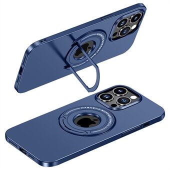 För iPhone 14 Pro Max Kickstand Magnetisk telefonfodral Metall Smartphone skal kompatibel med MagSafe