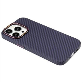 DGKAMEI för iPhone 14 Pro Max Carbon Fiber Texture Magnetisk telefonfodral PC Skyddsfodral Kompatibel med Magsafe