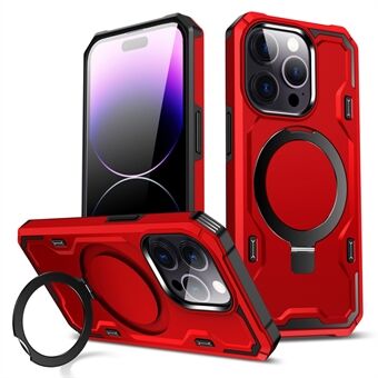 För iPhone 14 Pro Max Magnetic Phone Case Kompatibel med Magsafe TPU + PC Kickstand Cover