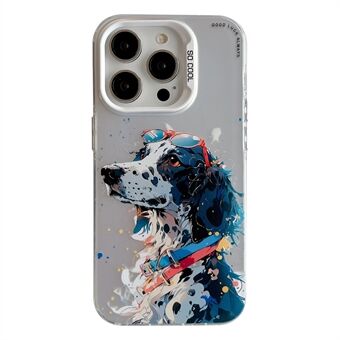 För iPhone 14 Pro Max Graffiti telefonfodral Djurmönster utskrift PC+TPU Anti- Scratch Skal