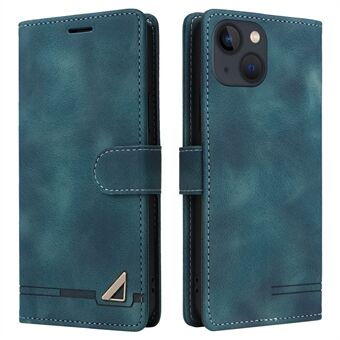 007-seriens plånboksfodral till iPhone 15, PU-läder med skin-touch-ståndflippskydd