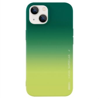 X-LEVEL För iPhone 15 Rainbow-serien Färgad Splicing-telefonväska Anti-fingeravtryck Mjuk silikonbaksida