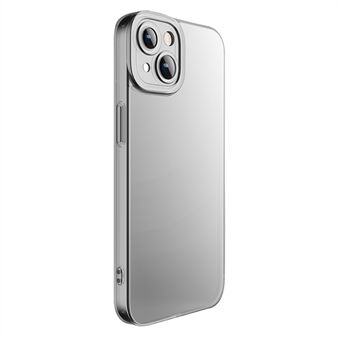 X-LEVEL För iPhone 15 Matt Mobilskal Härdat Glas+TPU Linsskydd All-Inklusivt Skyddsfodral