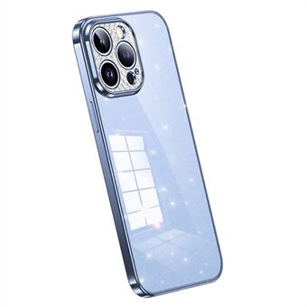 SULADA XingZuan-serien För iPhone 15, Elektropläterad Skal, Glittrande Rhinestone Dekor, Stötsäker TPU-telefonbakstycke