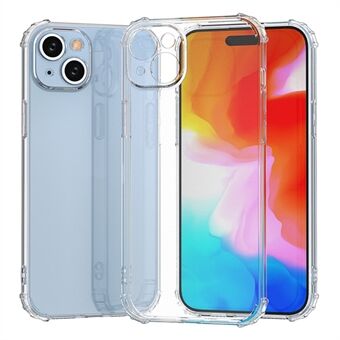 Super Clear Phone Case för iPhone 15 Plus, Anti-Scratch TPU-skal med fyra hörndroppskydd