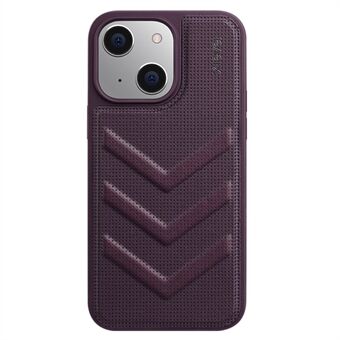 X-LEVEL Anti-fall mobilskal för iPhone 15 Plus med V-formad textur för värmeavledning, med PC+TPU baksida som ger skön känsla på huden.