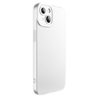 X-LEVEL För iPhone 15 Plus Matt Telefonfodral Härdat Glas+TPU Halkfri Exakt Utskärning Skydd