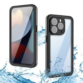 FS-serien för iPhone 15 Pro IP68 Vattentät Stöttålig Telefonväska Klar Bakgrund Dyka Simning Överdrag