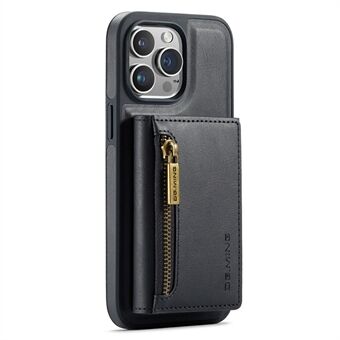 DG.MING M5-serien för iPhone 15 Pro-fodral PU + PC + TPU Magnetiskt plånboksfodral för telefonen