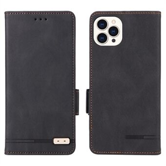 Telefonskal för iPhone 15 Pro Max, Telefonfodral i PU-läder plånboksstil med hårdvarudekor